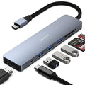 Benfei 000307GREY hub de interfaz USB Type-C 5000 Mbit/s gris