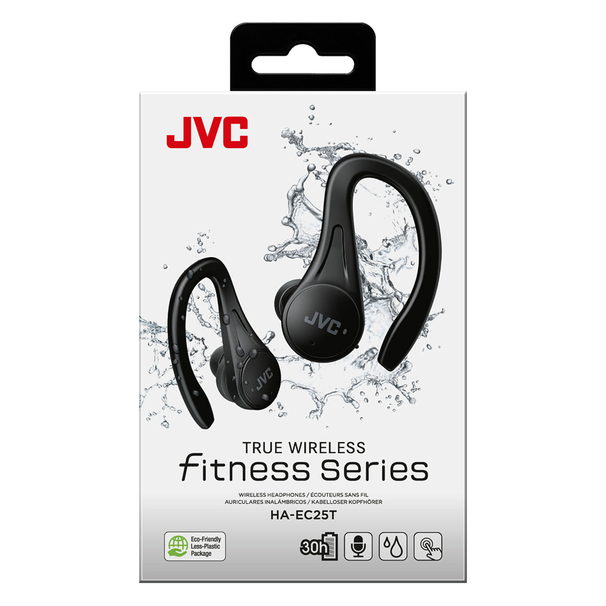 JVC HA-EC25T Auriculares True Wireless Stereo (TWS) gancho de oreja, Dentro de oído Llamadas/Música Bluetooth Negro (6)