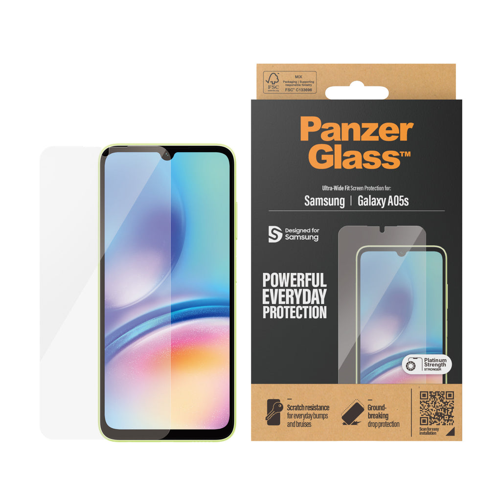 PanzerGlass ® Screen Protector Samsung Galaxy A05s | Ultra-Wide Fit Protector de pantalla 1 pieza(s) (2)