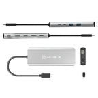 j5create JCD403-N hub de interfaz USB Tipo C 10000 Mbit/s Gris (3)