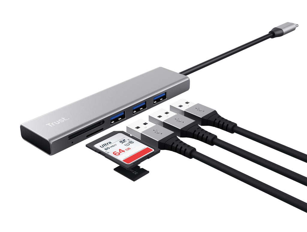 Trust Halyx USB 3.2 Gen 1 (3.1 Gen 1) Type-C 104 Mbit/s Aluminio (2)