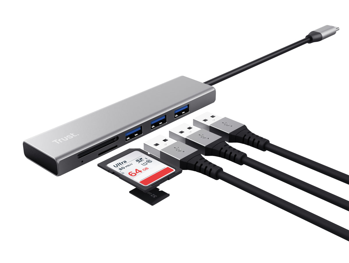 Trust Halyx USB 3.2 Gen 1 (3.1 Gen 1) Type-C 104 Mbit/s Aluminio (2)