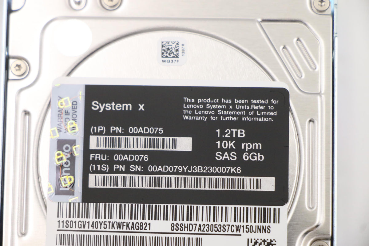 IBM 1.2TB SAS 2.5" G2HS HDD 00AD076-RFB – Reacondicionado