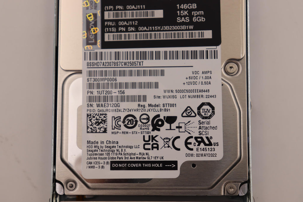 IBM 146GB 15K 6Gbps SAS 2.5in 00AJ112-RFB – Reacondicionado