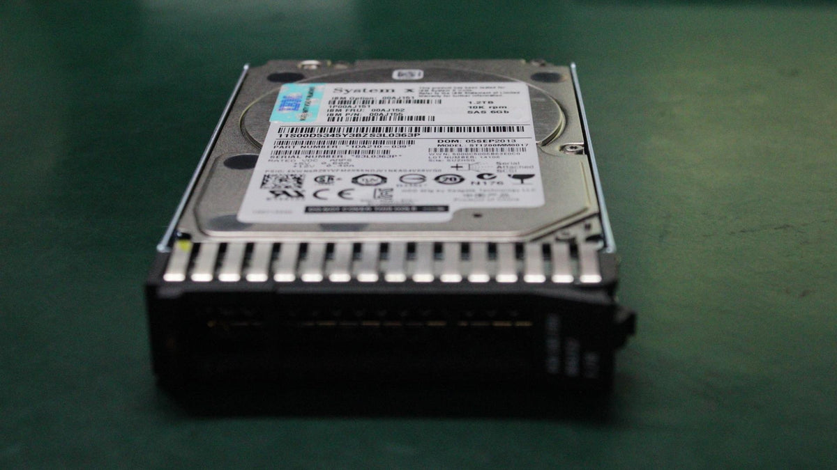 IBM HDD_ASM 1.2TB10KSEDG3F 00AJ152-RFB – Reacondicionado
