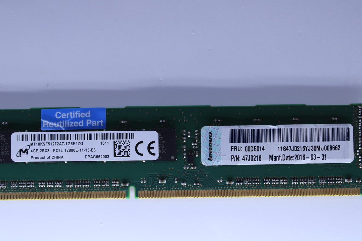 4GB (1x4GB, 2Rx8, 1.35V)