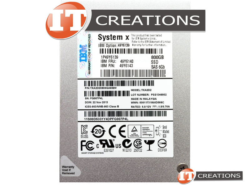IBM 800Gb 2.5Inch SSD 6GB 00D5331-RFB – Reacondicionado (2)