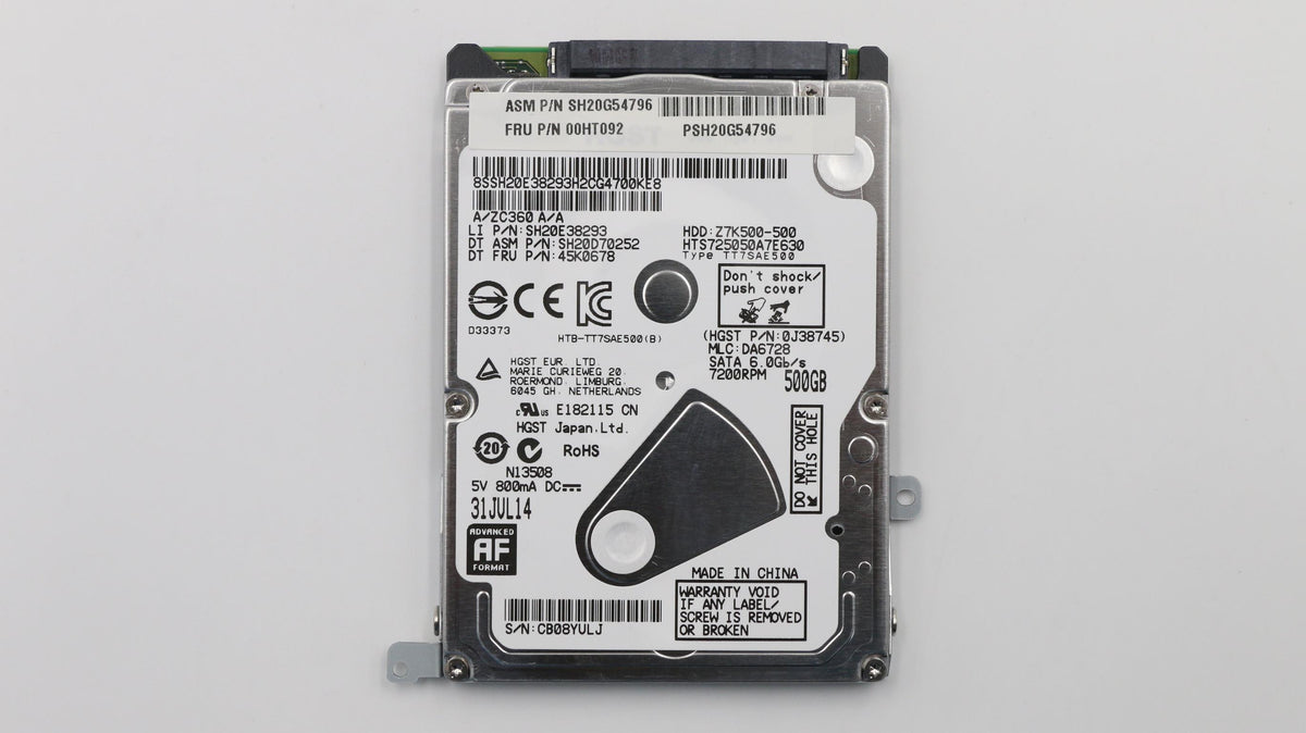 500GB internal hard drive,