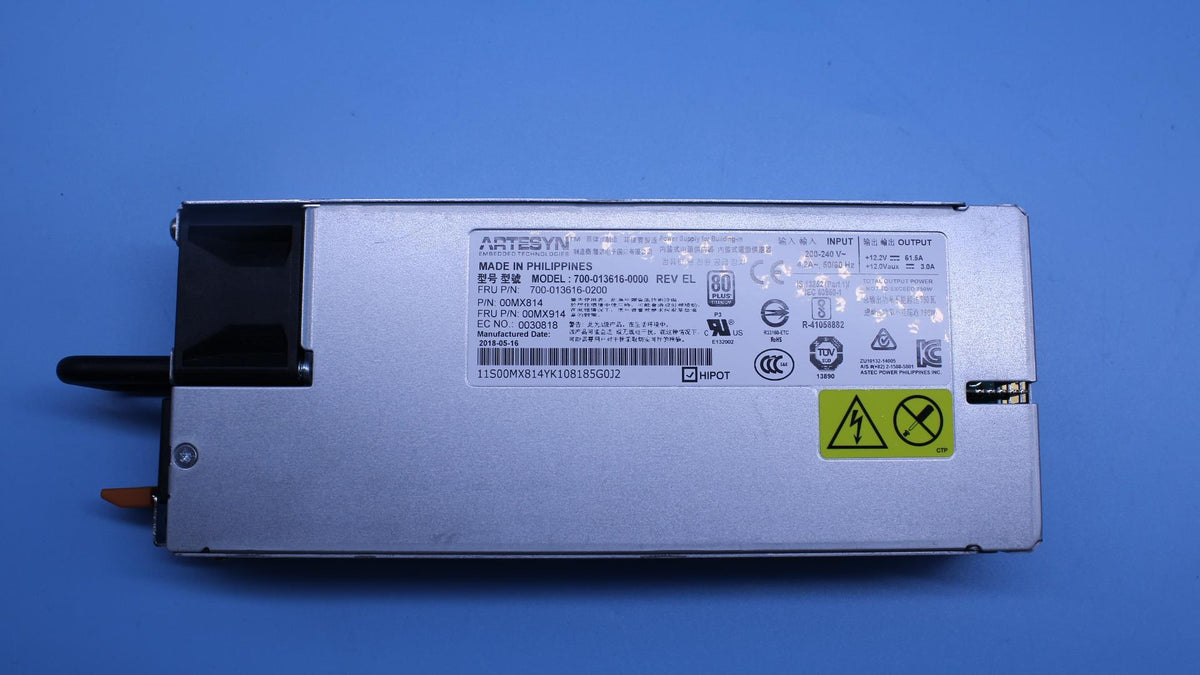 IBM Fuente de alimentación CA de 750W 00MX914-RFB – Reacondicionado