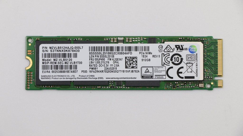 SSD 512GB PCIe3x4 M.2
