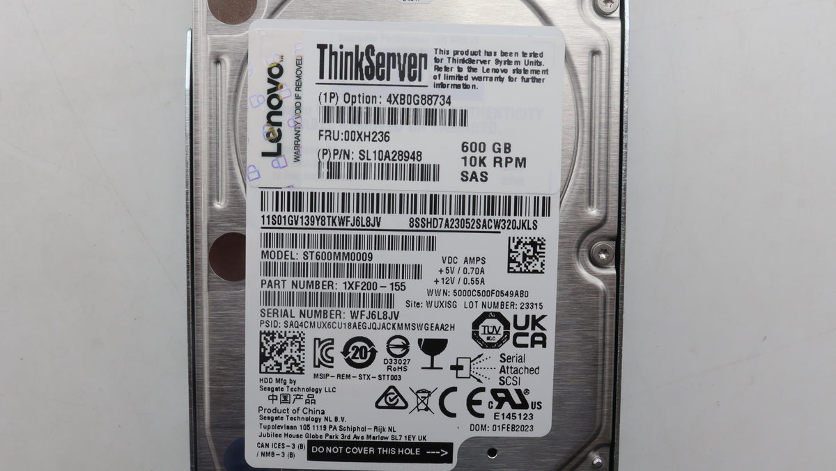600GB 2.5" SAS 10K Hot Swap