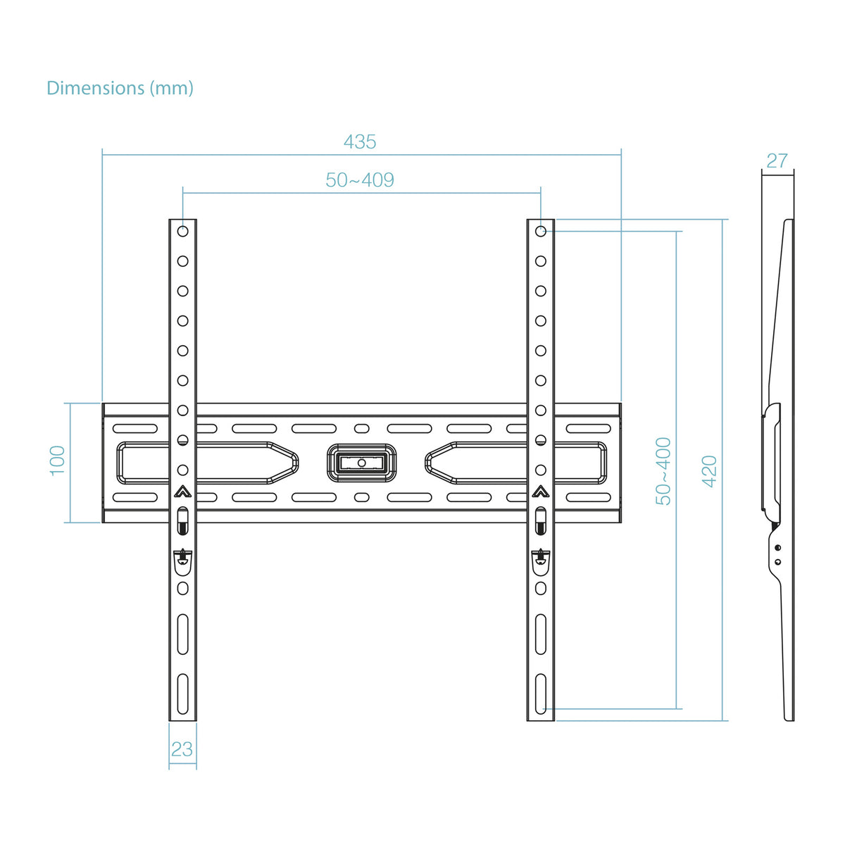 TooQ LP1030F-B soporte para TV 190,5 cm (75") (7)