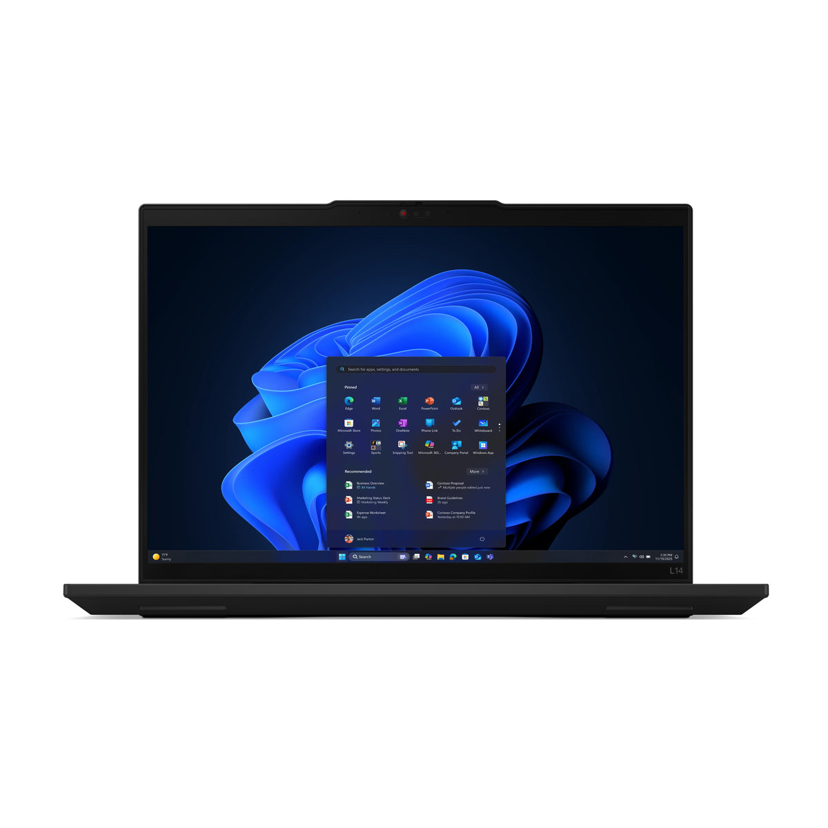 Lenovo ThinkPad L14 Gen 6 (Intel) Intel Core Ultra 7 255U Portátil 35,6 cm (14") WUXGA 32 GB DDR5-SDRAM 1 TB SSD Wi-Fi 6E (802.11ax) Windows 11 Pro Negro (3)
