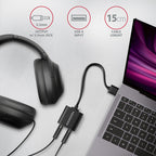 Axagon ADA-12 USB 2.0 Stereo Audio Mini-Adapter 15 cm Kabellänge - Kabel - Audio/Multimedia 2.0 canales (3)
