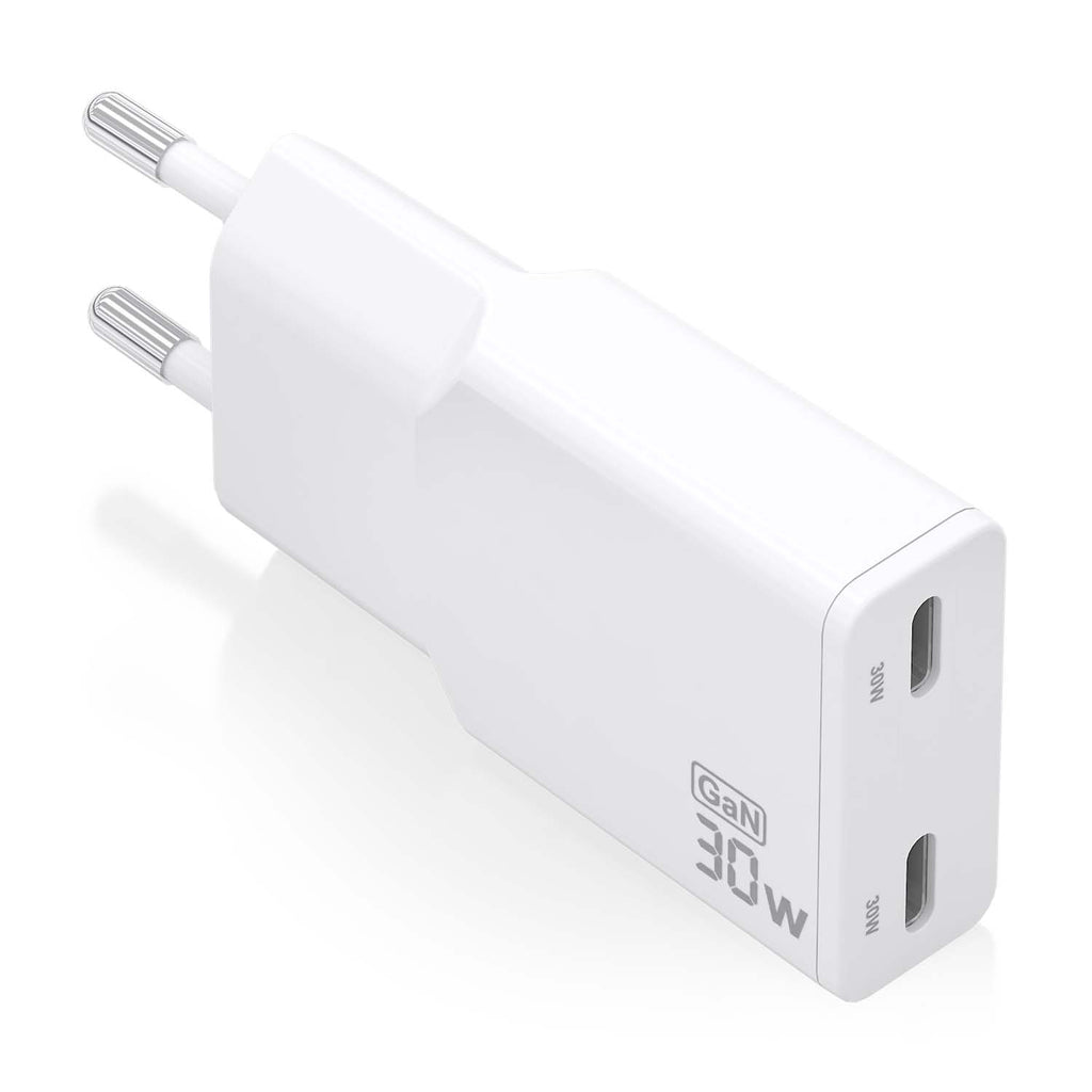 AISENS ASCH-30W2P048-W cargador de dispositivo móvil Cámara digital, MP3, MP4, Teléfono móvil, Navegante, Portátil, Consola de juegos portátil, Smartphone, Tableta, Universal Blanco Corriente alterna Carga rápida Interior (2)