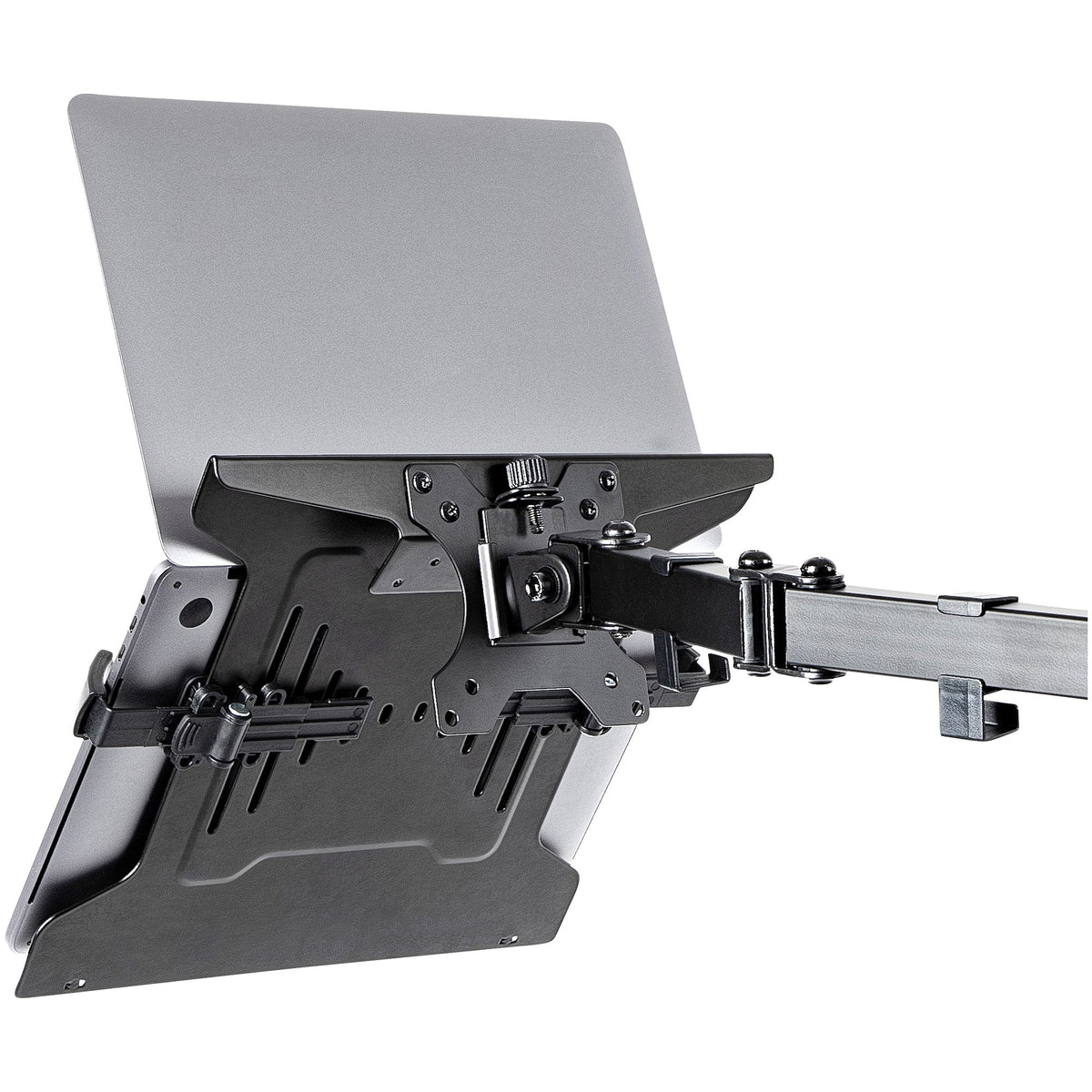StarTech.com LAPTOP-ARM-TRAY soporte para ordenador portátil Mesita plegable para ordenador portátil Negro (5)