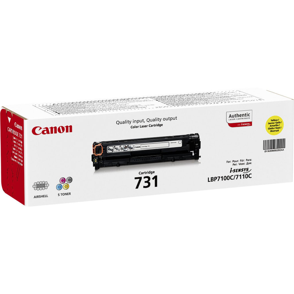 Canon 731 cartucho de tóner 1 pieza(s) Original Amarillo (3)