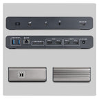 StarTech.com 206UE-TB5USB4DOCK base para portátil y replicador de puertos Alámbrico Thunderbolt 5 Negro, Gris (2)