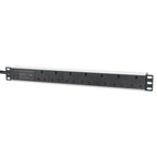 Intellinet 715300 unidad de distribución de energía (PDU) 7 salidas AC 1U Negro, Blanco
