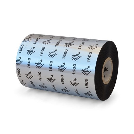 Zebra 1600 Wax cinta térmica 450 m Negro