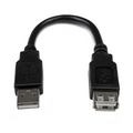 Startech USBEXTAA6IN - Macho a Hembra USB A, Extensor, Negro