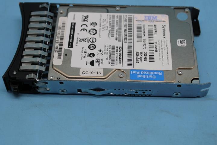 300GB 6Gbps SAS SFF hot swap