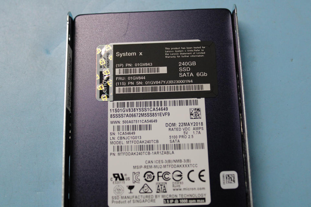 IBM SSD 2.5 inch 240 GB SATA G3HS 01GV844-RFB – Reacondicionado