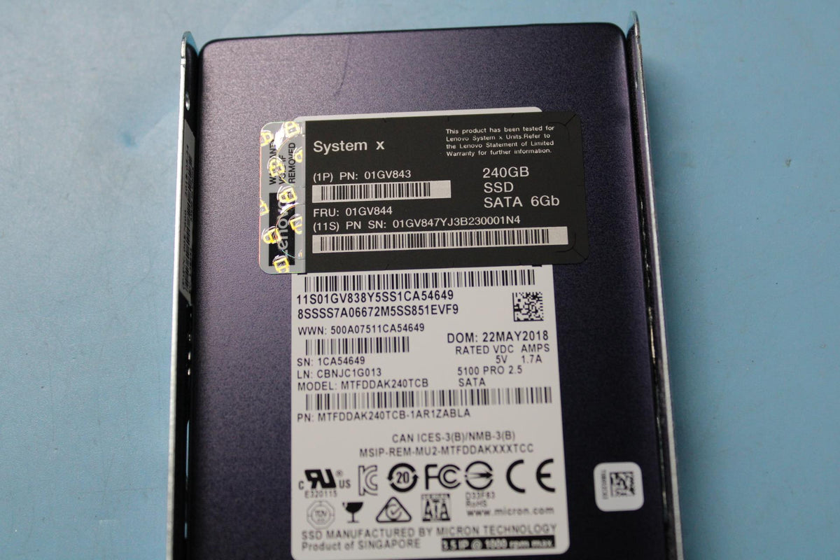 IBM SSD 2.5 inch 240 GB SATA G3HS 01GV844-RFB – Reacondicionado