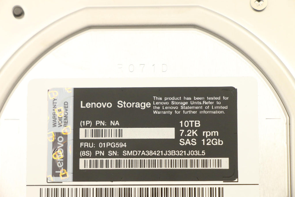 10TB 7.2K 12Gbps 3.5" SAS HDD