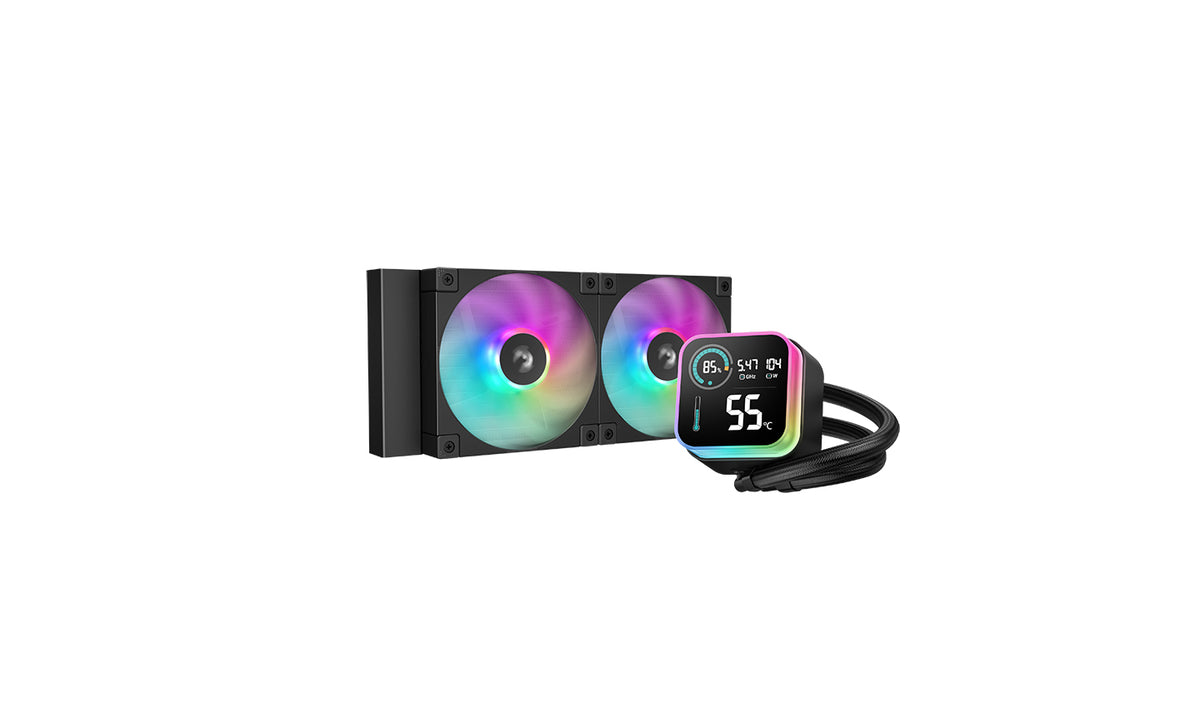 DeepCool LQ240 Kit de refrigeración líquida para procesador 12 cm Negro 1 pieza