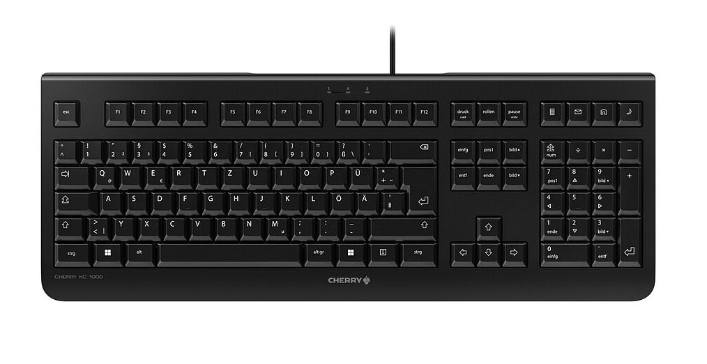 CHERRY KC 1000 teclado Hogar / Oficina USB QWERTY Portugués Negro