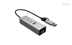 i-tec CAMETALG325HUB hub de interfaz USB 3.2 Gen 1 (3.1 Gen 1) Type-A + Type-C 5 Mbit/s Plata (2)
