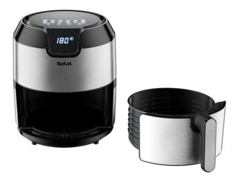 Tefal Easy Fry EY401D Sencillo 4,2 L Independiente 1500 W Freidora de aire caliente Negro, Acero inoxidable (5)