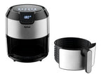 Tefal Easy Fry EY401D Sencillo 4,2 L Independiente 1500 W Freidora de aire caliente Negro, Acero inoxidable (5)