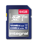 Integral INSDX64G-100V30 memoria flash 64 GB SD UHS-I
