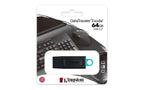 Kingston Technology DataTraveler Exodia unidad flash USB 64 GB USB tipo A 3.2 Gen 1 (3.1 Gen 1) Negro, Turquesa (6)