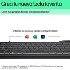 HP 400 Backlit Wired Keyboard teclado Hogar USB QWERTY Inglés Negro (9)