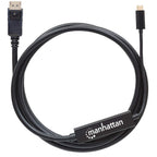 Manhattan 152464 adaptador de cable de vídeo 2 m USB Tipo C Negro (6)