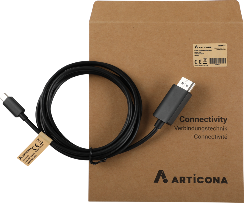 Cable USB tipo C m. - DisplayPort m. 2 m (4)
