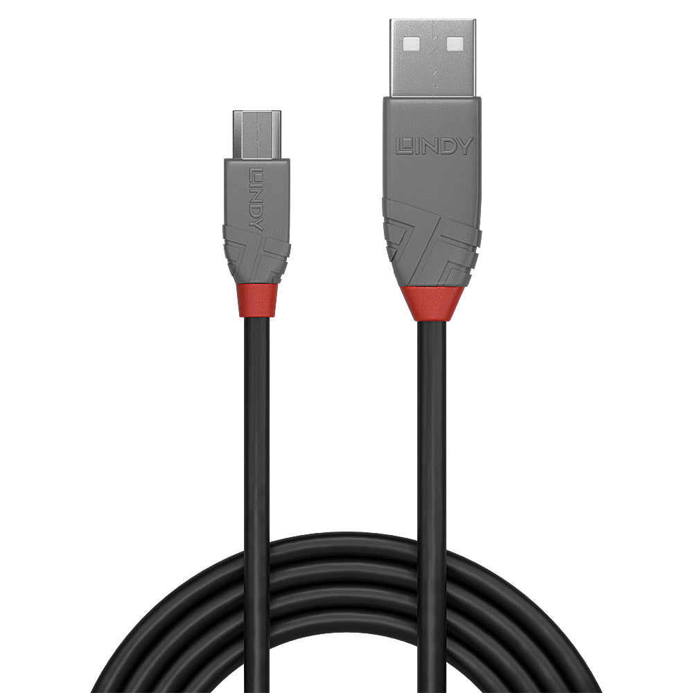 Lindy 36732 cable USB USB 2.0 1 m USB A Micro-USB B 0,48 Gbit/s Negro, Gris (3)