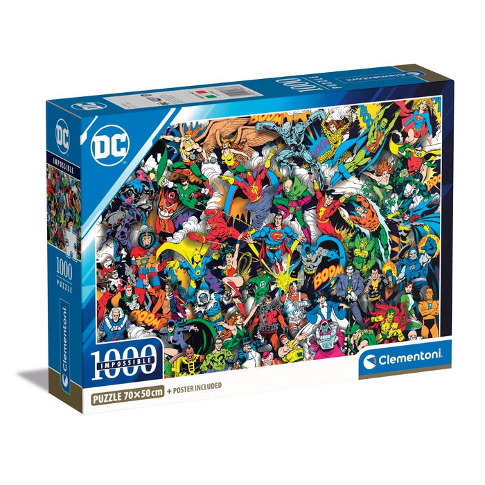 Clementoni DC Comics Impossible Puzzle rompecabezas 1000 pieza(s) Cómics
