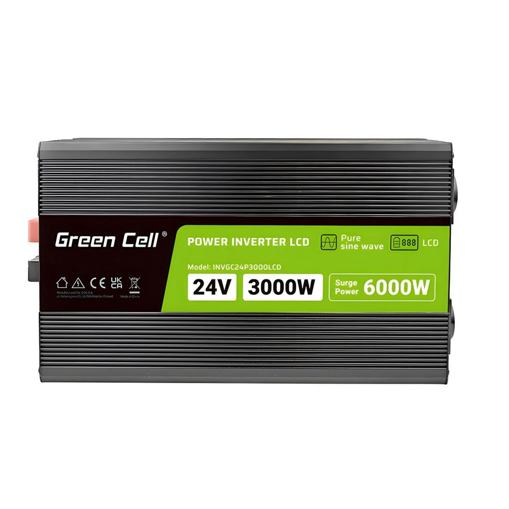 verde Cell Przetwornica napicia PowerInverter LCD 24 V 3000W/60000W Przetwornica