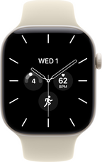 42 mm 64 GB, pearl white ceramic, reloj inteligente con pulsera deportiva, goma, arena (2)