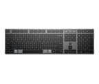 HP 725 Multi-Device Rechargeable Wireless Keyboard teclado Hogar / Oficina RF Wireless + Bluetooth Negro (2)
