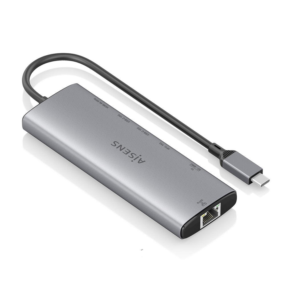 AISENS ASUC-7P032-GR base para portátil y replicador de puertos Alámbrico USB 3.2 Gen 1 (3.1 Gen 1) Type-C (3)