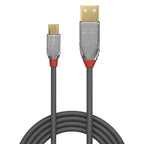 Lindy 36650 cable USB USB 2.0 0,5 m USB A Micro-USB B 0,48 Gbit/s Gris (3)