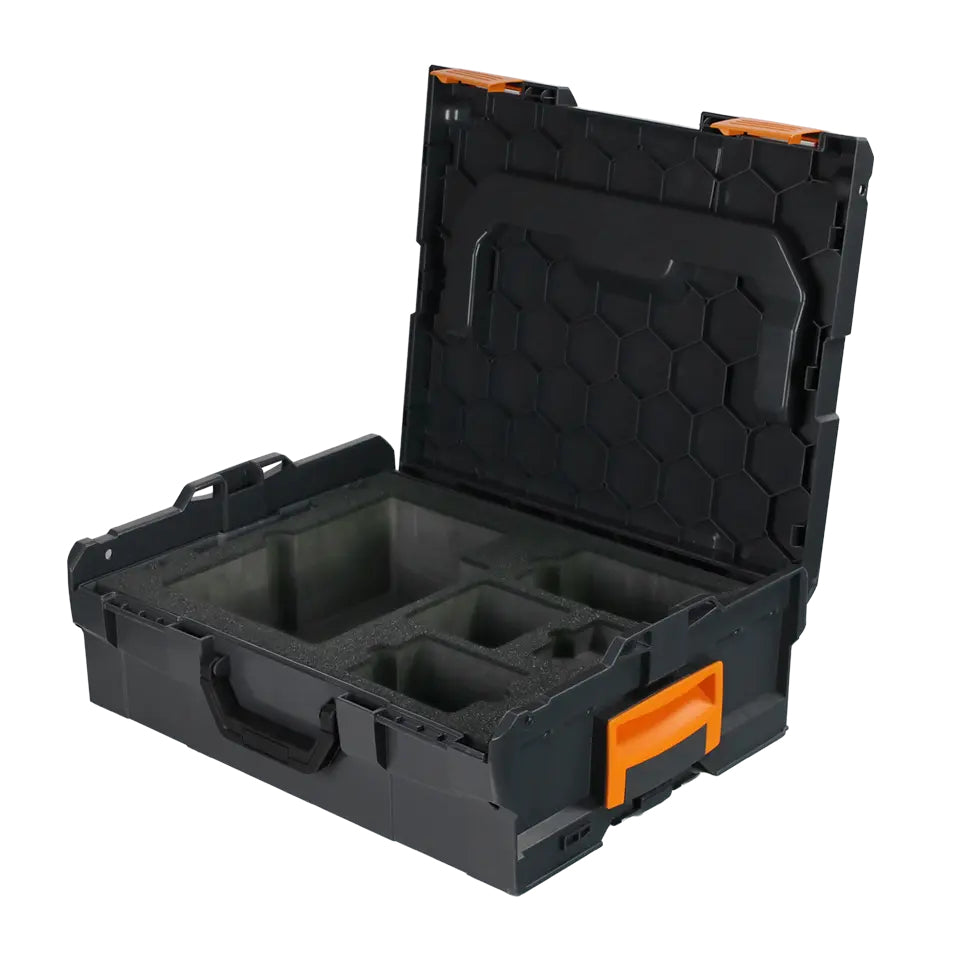 Brother ZPTOUCHLBOXXKOMPL caja para equipo Portaaccesorios de viaje rígido Negro, Naranja (5)