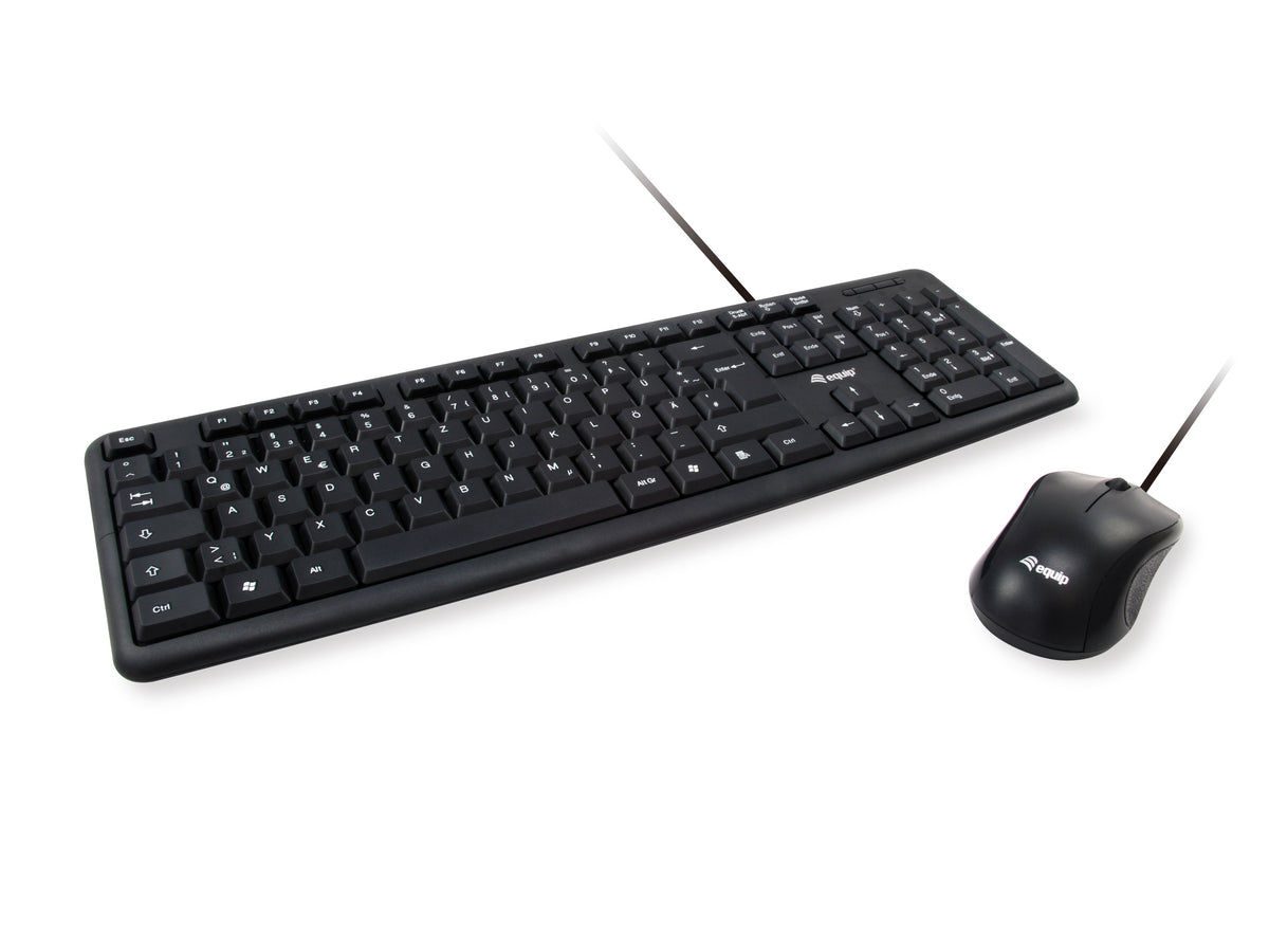 Equip 245203 teclado Ratón incluido Oficina USB QWERTY Italiano Negro
