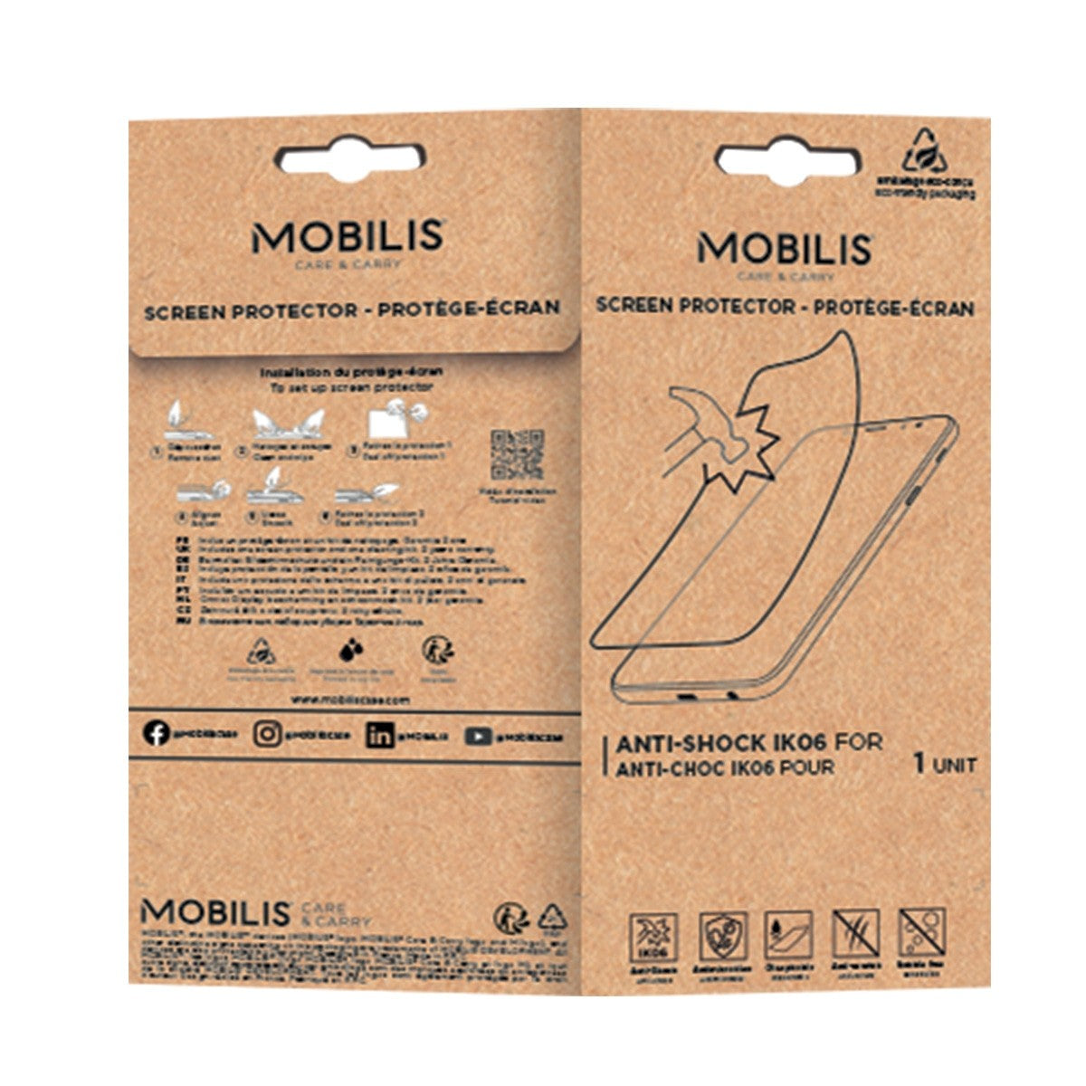 Mobilis 036348 protector de pantalla/trasero para móvil Protector de pantalla