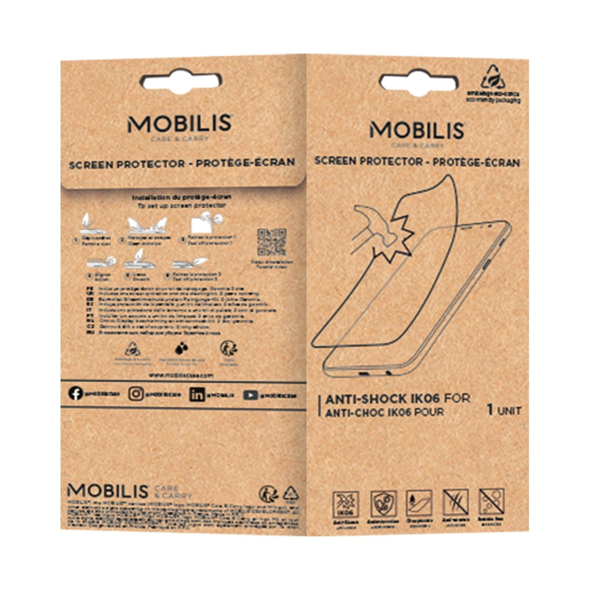 Mobilis 036377 protector de pantalla/trasero para móvil Protector de pantalla